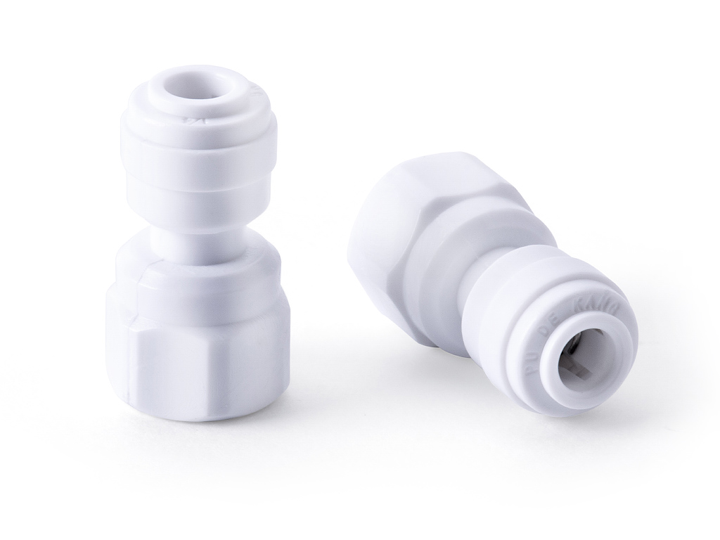 Фитинг на кран для чистой воды 7/16"ВР - 1/4" Барьер