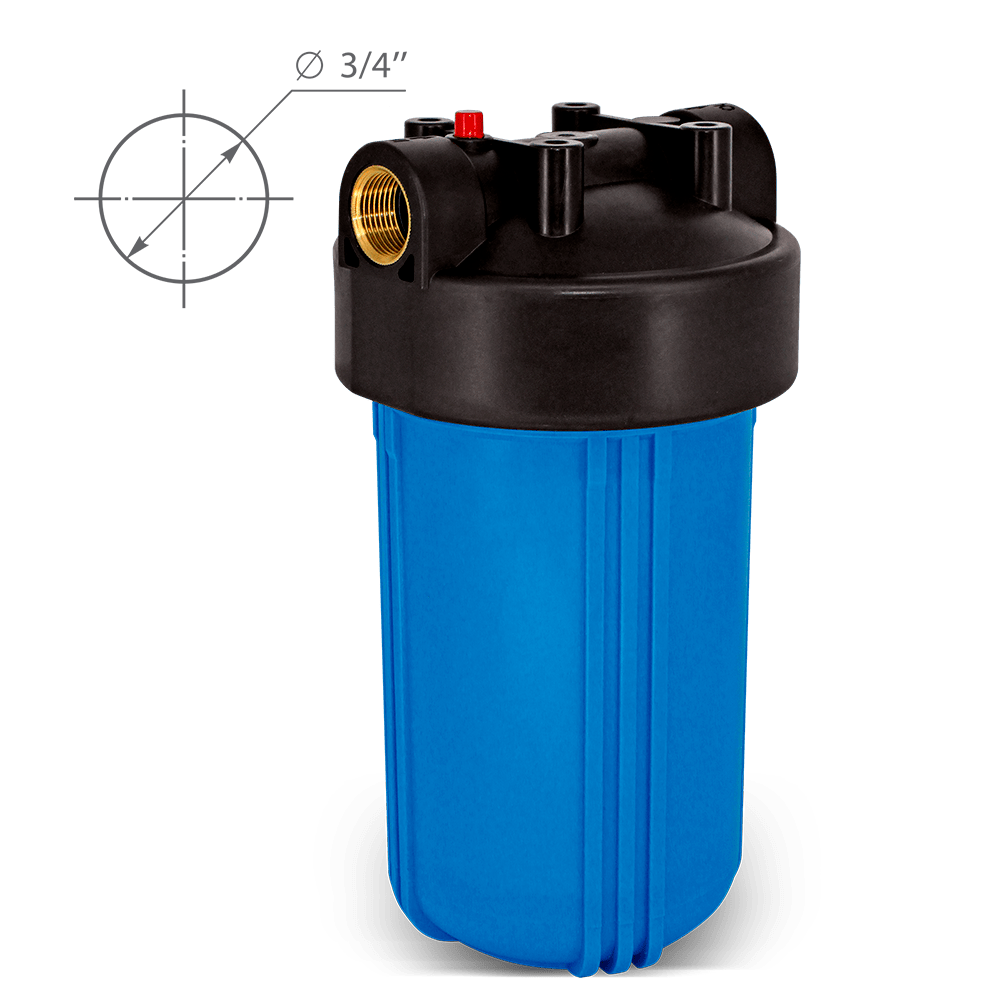 Корпус магистрального фильтра ПРОФИ BB10 3/4" синяя Барьер (без ниппелей)