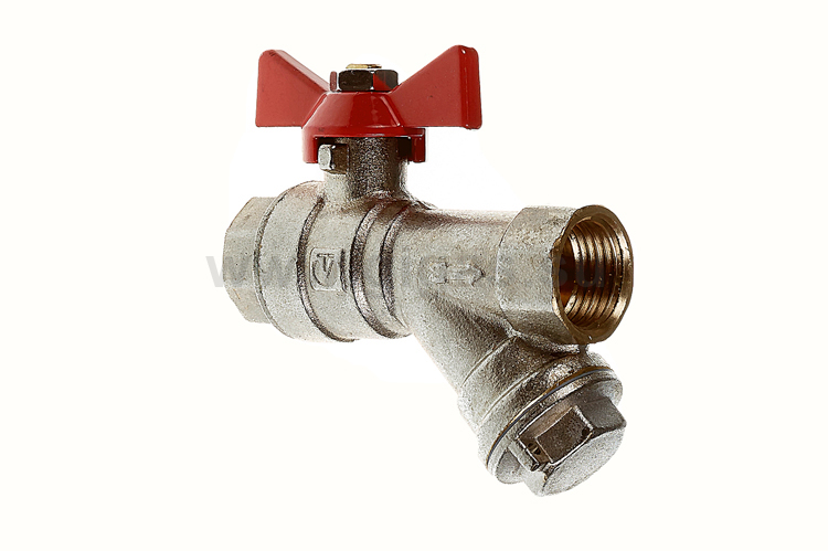 Кран шаровой со встроенным фильтром 1/2" ВН-ВН бабочка Valtec НЕТ У ПОСТАВЩИКА
