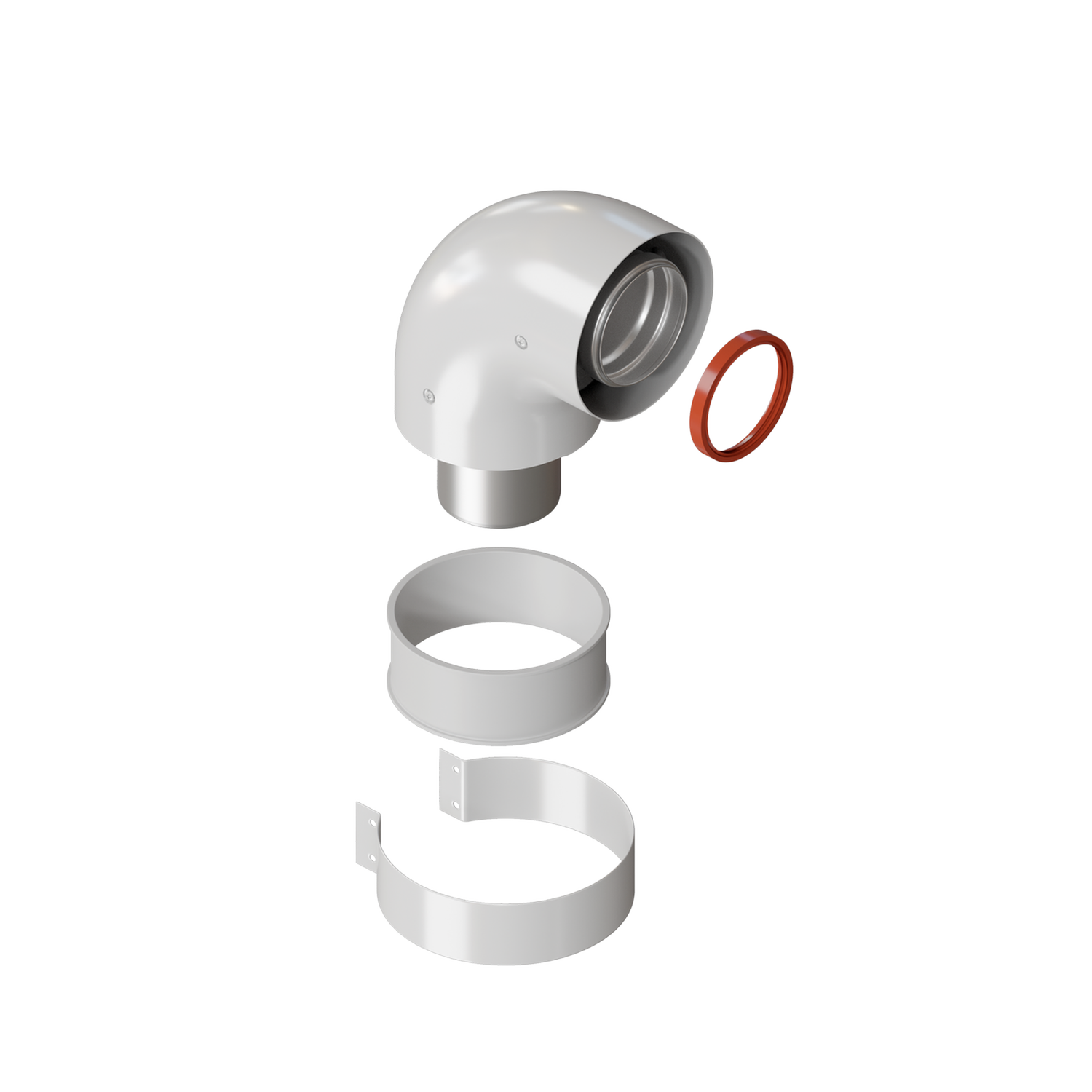 Отвод коаксиальный D60/100 угол 90гр. (Protherm Пантера, Гепард с 2015г.)  KRATS