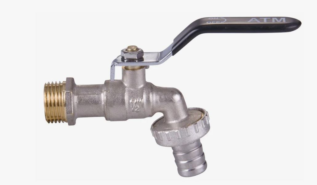 Кран шаровой водоразборный со штуцером 1/2'' НР рычаг ViEiR