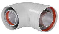 PK-90L Отвод промежуточный раструб 60-100