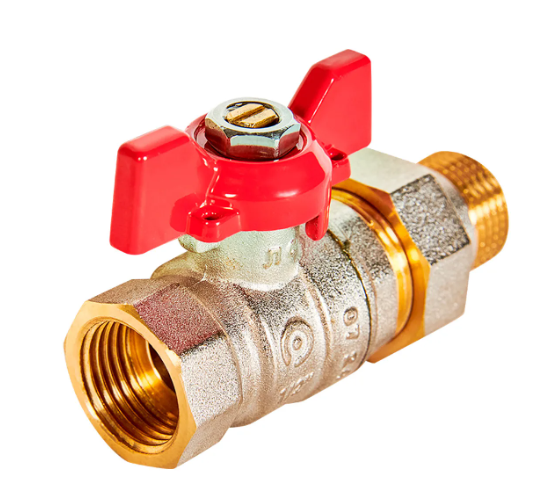Кран шаровой с американкой 1/2'' ВН-НР бабочка ROMMER