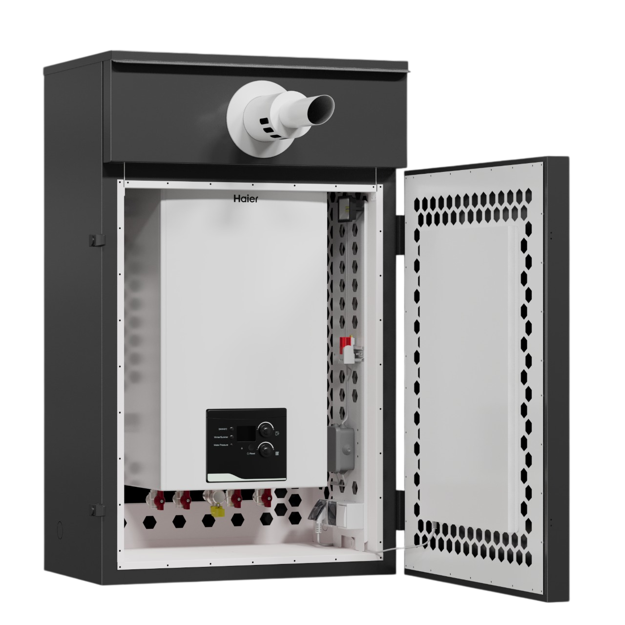 Котельная наружного размещения KRATS 24кВт 2к наст. исп (с котлом Haier Urban 24кВТ 2к )