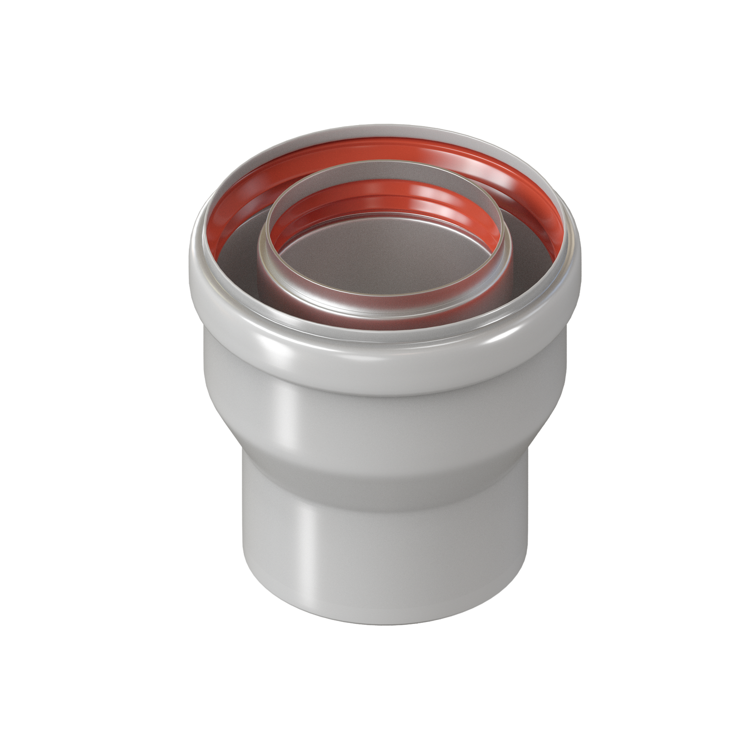 Переход с D60/100 на D80/125 (алюминий) KRATS
