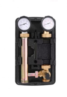 Насосная группа из нерж. стали с четырехходовым смесительным клапаном 1 1/2"x 1" (без насоса) Vieir