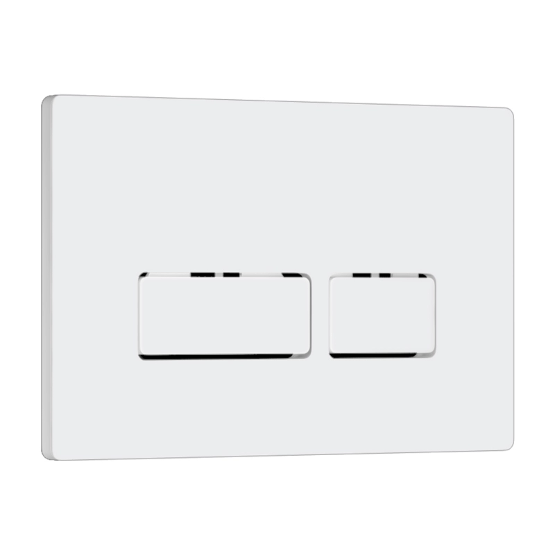 Кнопка смыва WAVE V1 универсальная БЕЛАЯ АБС прямоугольная	