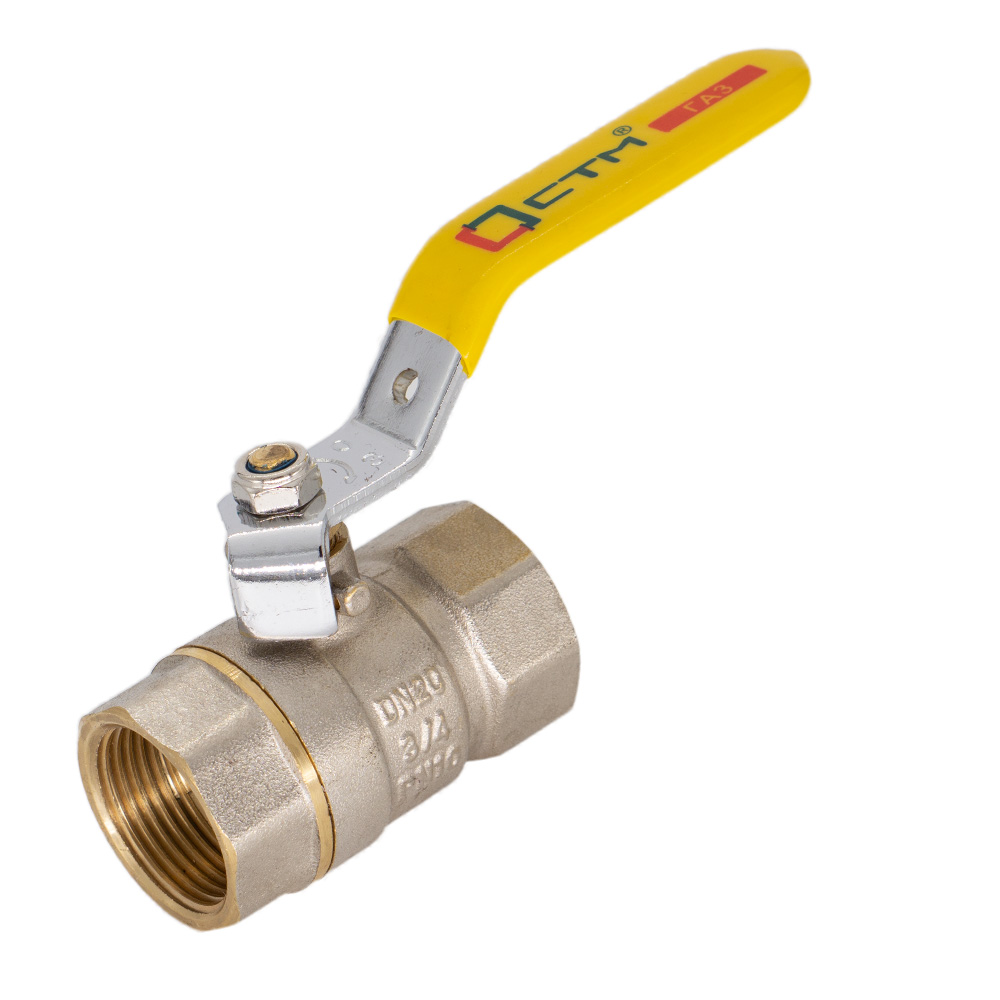 Кран шар. для газа 1/2" (15") г/г рычаг ГАЗ (AQUALINK 120/10)