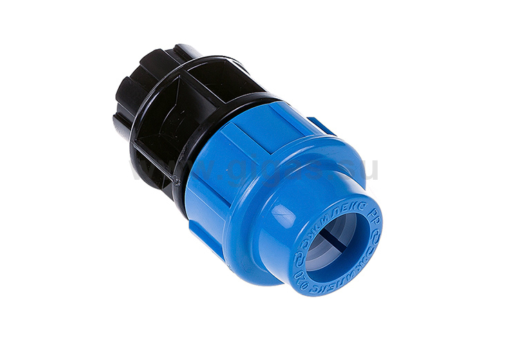 Муфта ПНД комбинированная с внутренней трубной резьбой 20х3/4'' Джилекс ( уп 50)