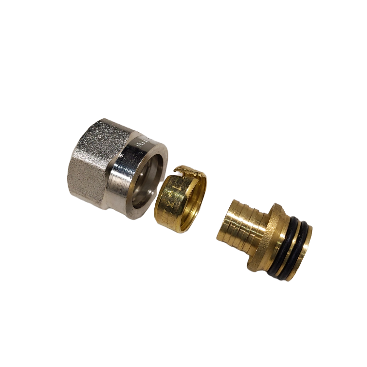 Фитинг коллекторный 16 (2,0) мм х 1/2" Конус для пластиковой трубы TIM