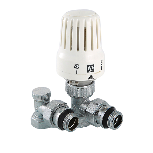 Комплект терморегулирующего оборудования угловой 1/2" вн/нар Valtec