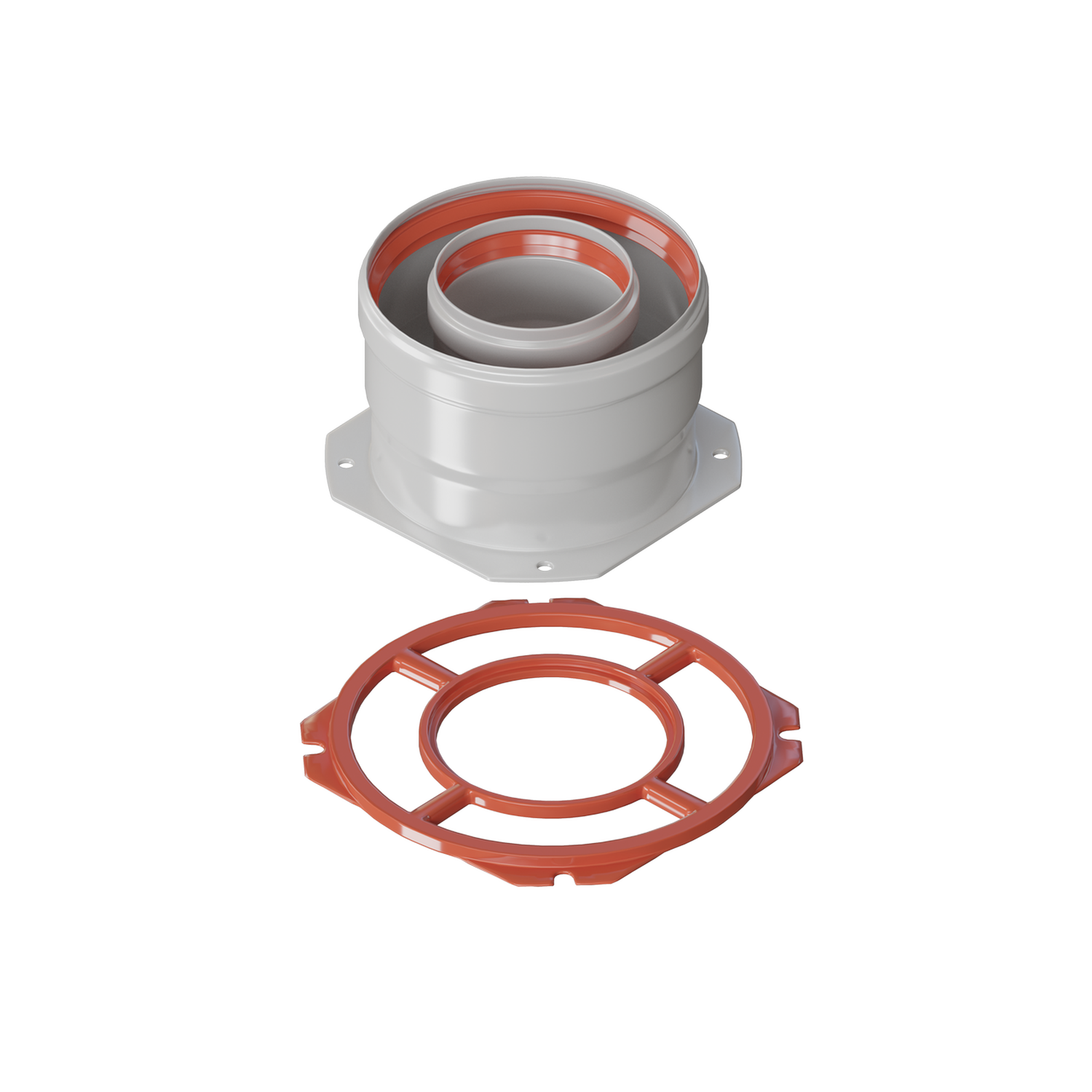Адаптер вертикальный коаксиальный D60/100 (Immergas) KRATS