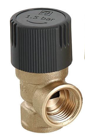 Клапан предохранительный 1/2" 1,5 бар Valtec (уп. 20/120)