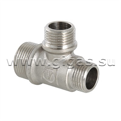Тройник переходной 3/4"х1/2"х1/2" нар.-нар.-нар. Valtec