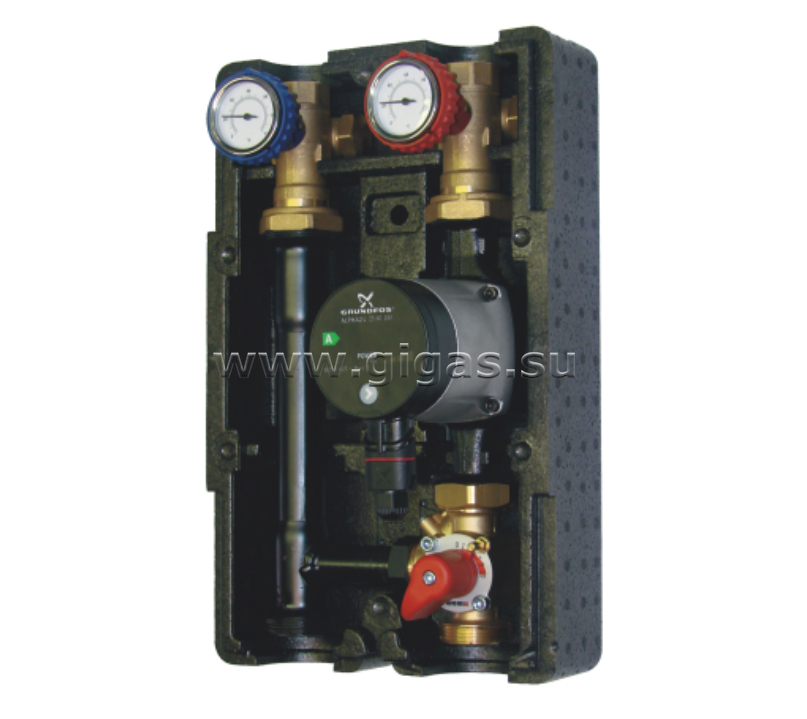 Насосная группа без насоса смесительная с изоляцией SMT 125 - DN25 (1'') без резьб. заглушек FB