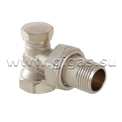 Клапан настроечный 3/4" угловой для радиатора (10/80) AQUALINK