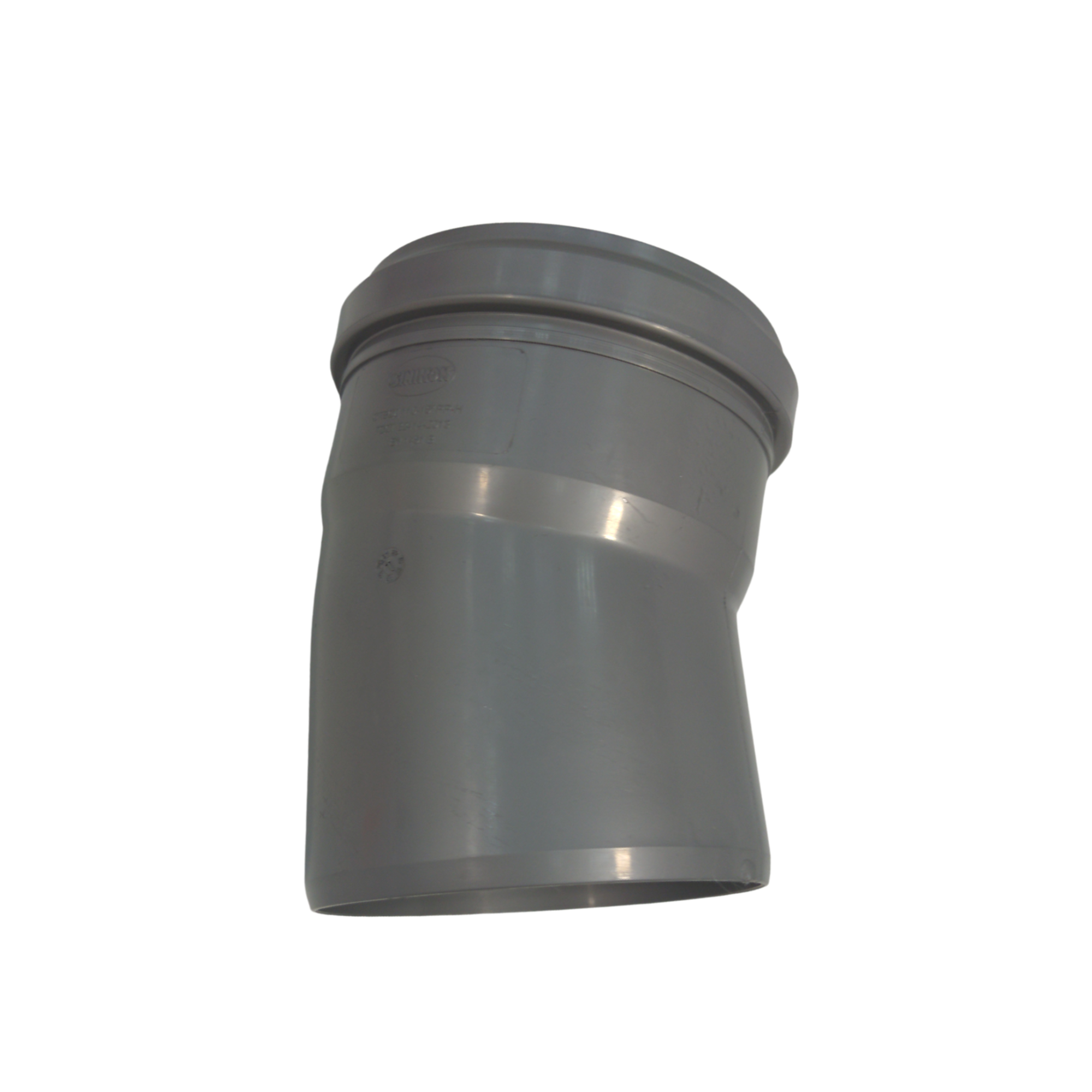 Отвод ПП D 110*15º Серый Стандарт Lammin (75шт/упак)