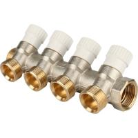 Коллектор распределительный 34, 4 отвода 12 STOUT