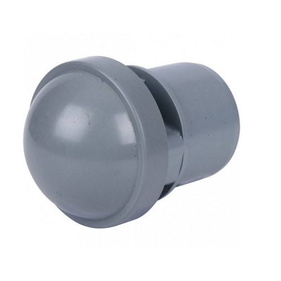 Аэратор ПП D 50 АБС (клапан воздушный) СИНИКОН Серый (1 шт/упак)