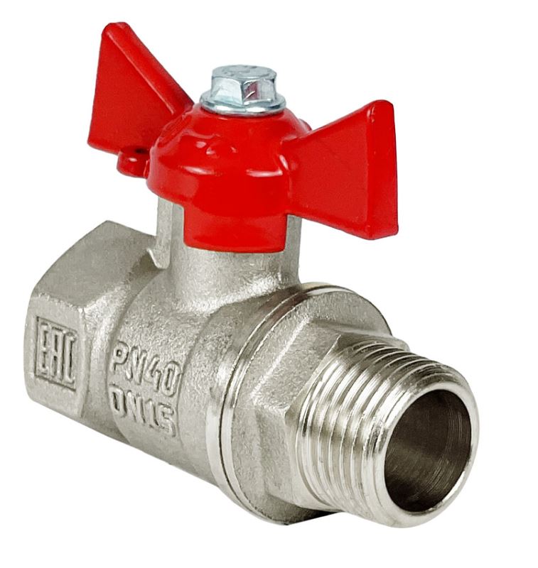 Кран шаровой 1 1/4" ВН-НР бабочка VALFEX (24/6 шт/уп)