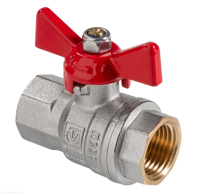 Кран шаровой 1/2'' ВН-ВН бабочка ГОСТ VALTEC