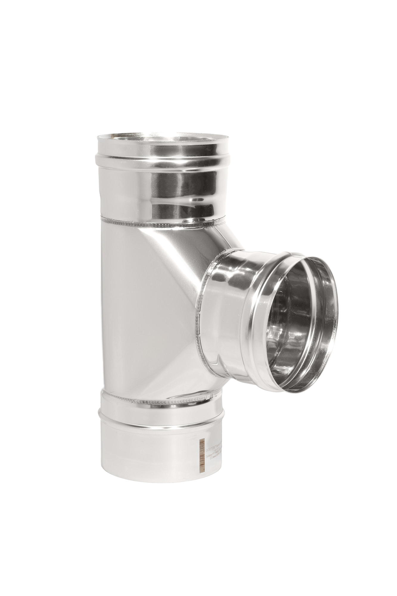 Тройник 87 гр. ТРМ(М)-Р D200 AISI 430 (0,5 мм) (по дыму) ТиС Врезка мама (уп 2)