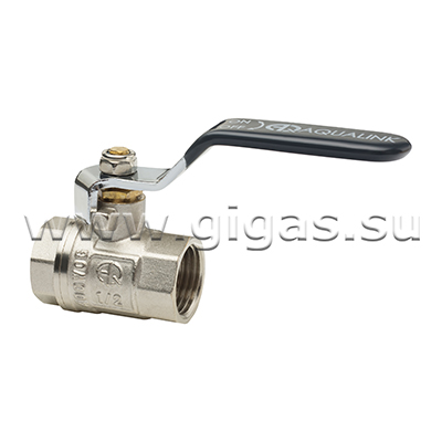 Кран шаровой 1/2'' ВН-ВН рычаг AQUALINK (120/10 шт/уп)