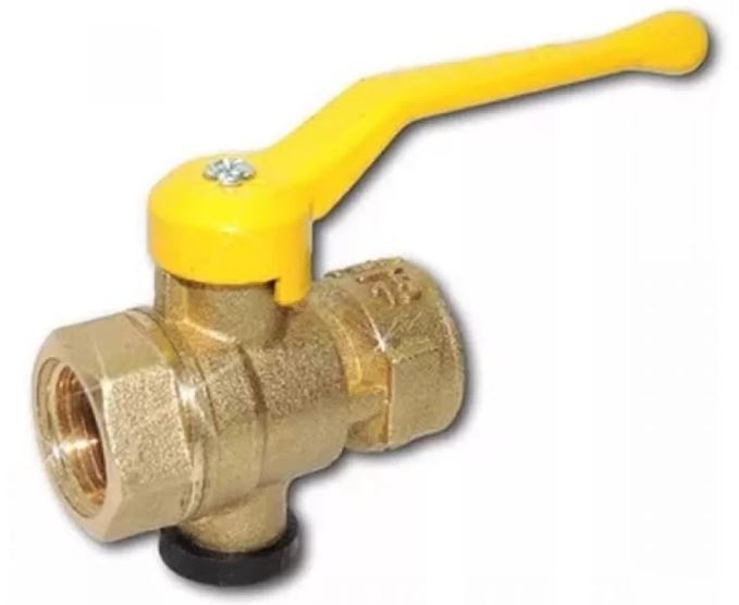 Кран для манометра латунный 11Б27п10 G1/2"-М20х1,5 Ру16 м/м , для газа