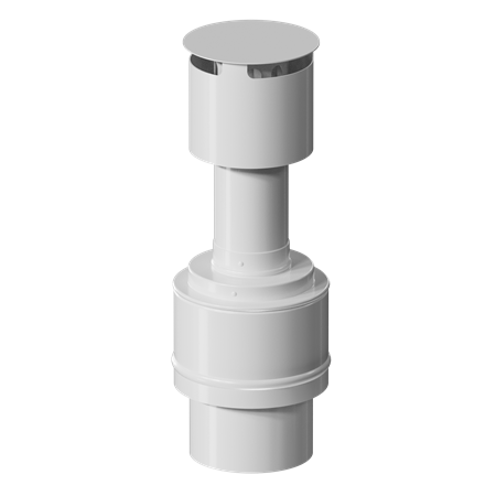 Оголовок вертикальный традиц. D60П/100П с ветрозащитой (сварной) KRATS
