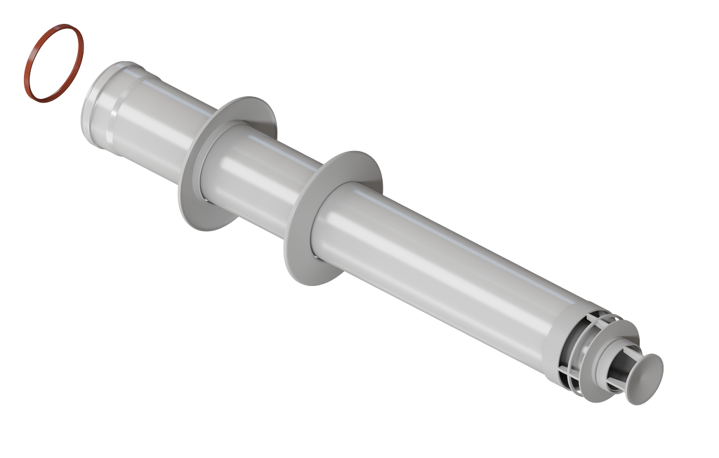 Труба с наконечником СТАНДАРТ D60/100 L770мм(рабочая длина 700мм) KRATS