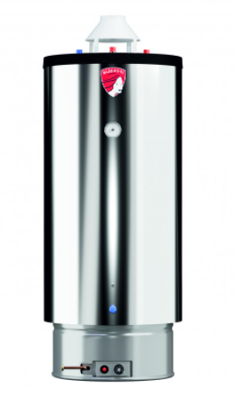Водонагреватель газовый Federica Bugatti INOX Premium WH120 напольный (нерж. полезный объем 122л., открытая камера сгорания)