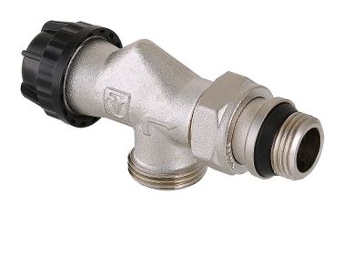 Клапан термостатический угловой 1/2'' x 3/4" EK нар/нар с осевым управлением Valtec