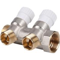 Коллектор распределительный 34, 2 отвода 12 STOUT