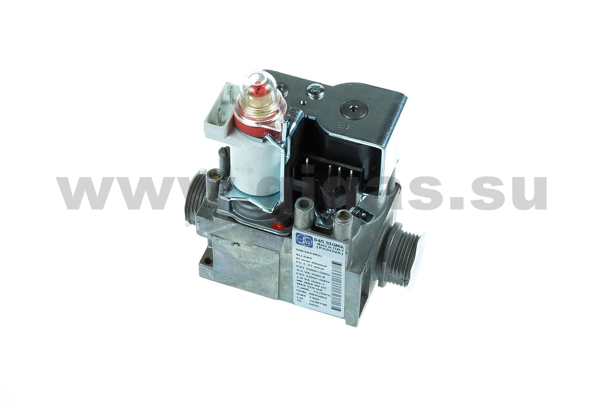 Клапан газовый SIT 845 Hercules Mini 27, Eolo Mini 24 S, MAIOR EOLO 24/28 4E, MINI EOLO 24/28 3E