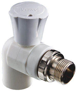 Кран PPR для подключения радиатора угловой 20х1/2" (5/80) Valtec