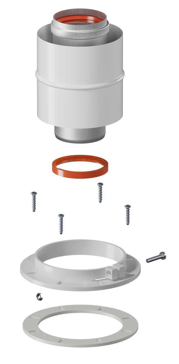 Адаптер вертикальный коаксиальный D60/100 FERROLI KRATS