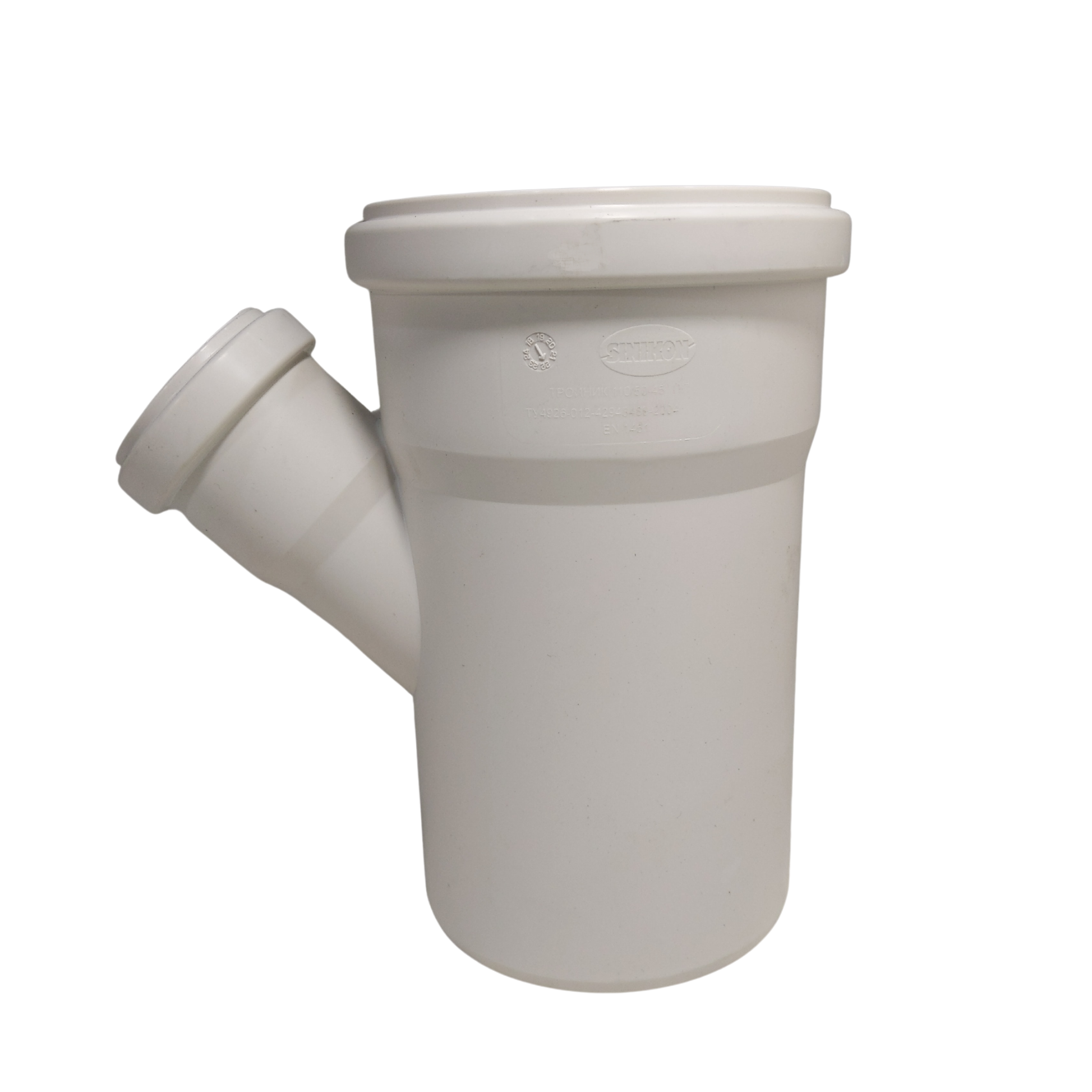 Тройник ПП D 110/050*45º СИНИКОН Белая Комфорт (20шт/упак)