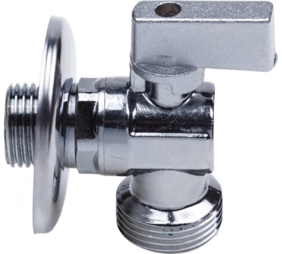 Кран шаровой для подключения сантехнических приборов 1/2"х1/2" НР-НР, хром AQUALINK