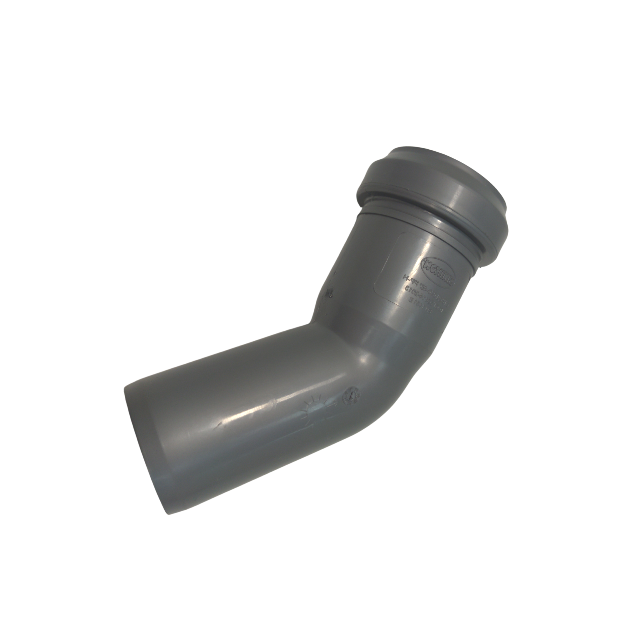 Отвод ПП D 040*45º СИНИКОН Серый Стандарт (50шт/упак)