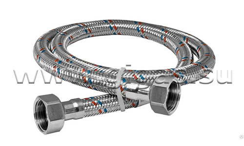 Гибкая подводка для воды 1/2" 120 см ВН-ВН AQUALINE