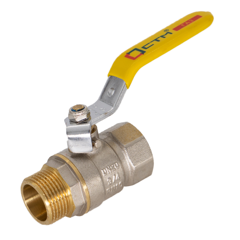 Кран шар. для газа 1/2" (15") г/ш бабочка CTM ГАЗ (упак.25шт.)