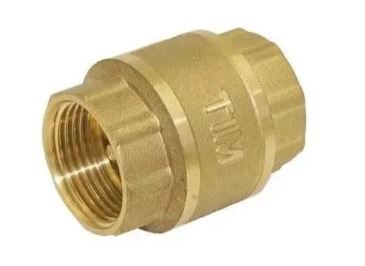 Клапан обратный с латунным штоком 1 1/4" г/г TIM