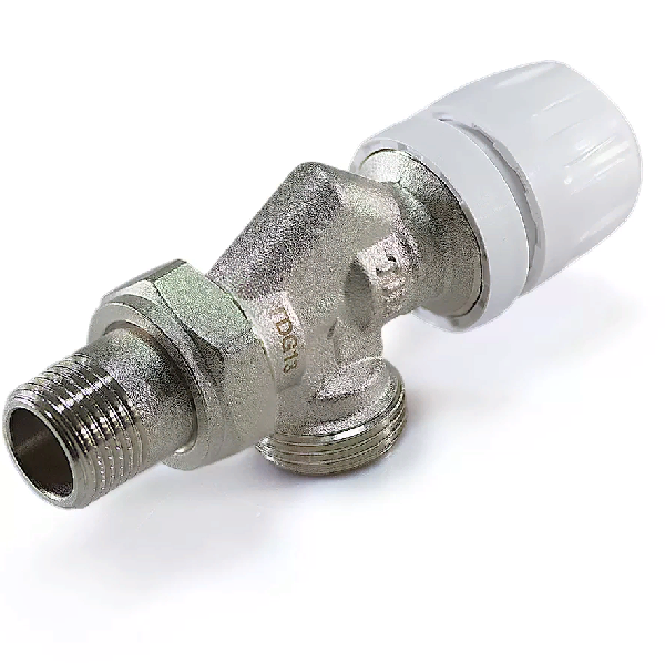 Клапан термостатический угловой 1/2'' x 3/4" EK нар/нар с осевым управлением TIM