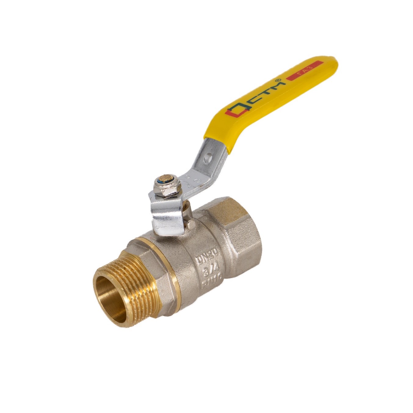 Кран шар. для газа 1/2" (15") г/ш рычаг CTM ГАЗ (упак.17шт.)