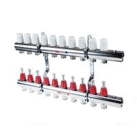 Коллекторная группа 1х10 вых. Евроконус 34 нерж. со встр. расх. в сборе VALTEC- IVAR