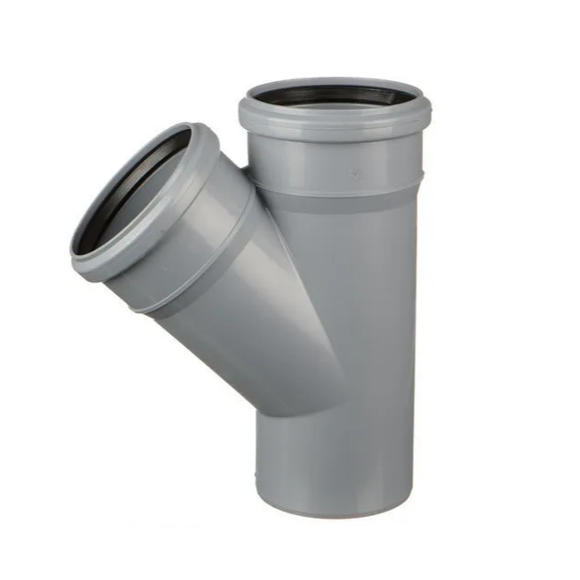 Тройник ПП D 110/110*45º СИНИКОН Серый Стандарт (15шт/упак)