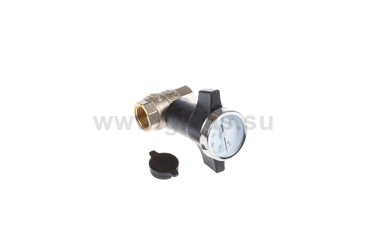 Кран шаровой c термометром 3/4" Valtec (уп.36)