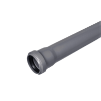 Труба ПП D 032 L 1000 СИНИКОН Серая Стандарт