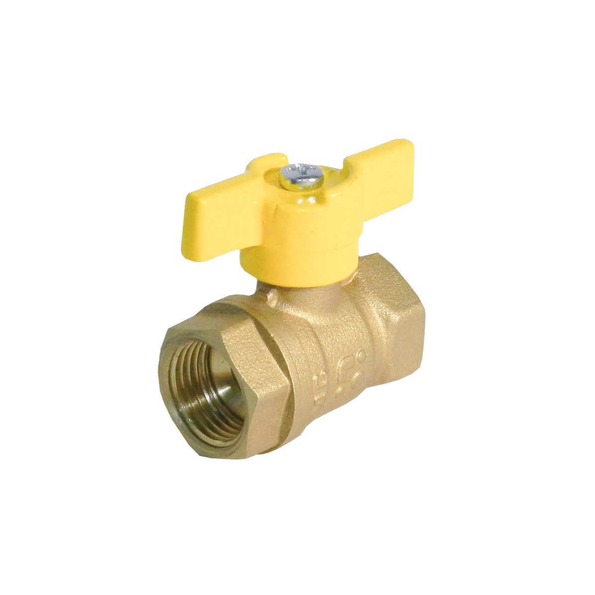 Кран шар. для газа 3/4" (20") г/г бабочка 11б27п ГАЛЛОП (50шт/уп)