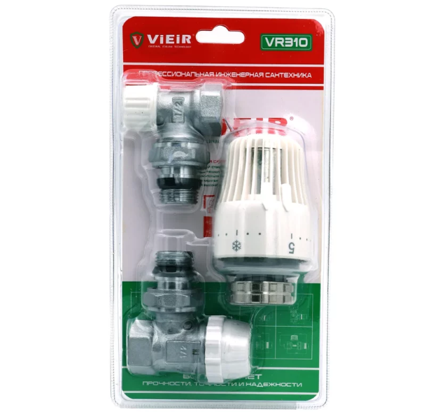 Комплект терморегулирующего оборудования угловой 1/2" вн/нар ViEiR